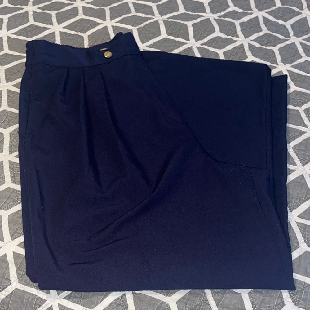 Norton McNaughton Navy blue Wide Leg Sailor Pants!